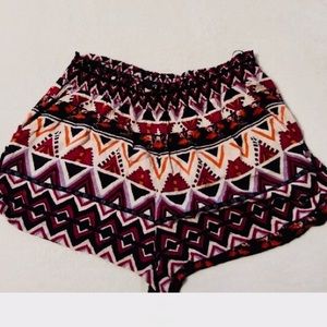 Angie Boho Print Shorts